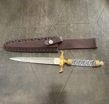 VINTAGE RARE KNIFE/DAGGER, CREATIVE FACETTED ACRYLIC Handle “Old Smokey” picture