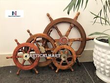 NauticalMart Sailors Special Wooden Ship Wheel, 15
