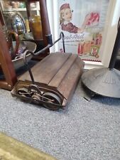 Vintage Antique Bissell's Grand Rapids Wood Carpet Sweeper w Handle/Pole picture
