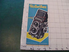 Original Camera booklet/brochure: ROLLEIFLEX 1959 -- 24PGS picture
