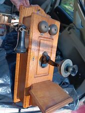 Large Oak Wall Mount Telephone – Western Electric Telephone Company picture