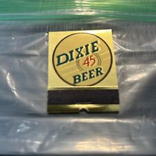 Dixie 45 Beer Matchbook Cover Brewery New Orleans LA It Speaks For Itself NOS picture