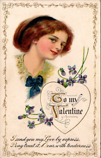 Postcard To My Valentine, I Send You My Love by Express, Pray Treat it Dear Ci picture
