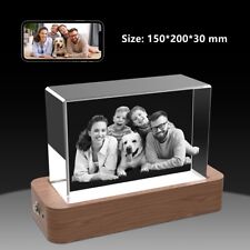 Personalised Mothers Day Gift, Birthday Gift, Anniversary Gift, 3D Crystal Photo picture
