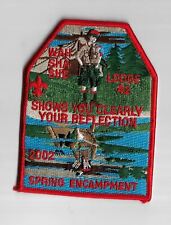 OA 42 Wah-Sha-She 2002 Spring Encampment RED Bdr. [PAT-1821] picture