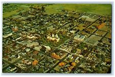 1960 Carson City Aerial View Smallest Capital Nevada Vintage Color Card Postcard picture