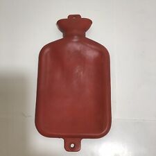 VTG 1950’s Red Rubber Hot Water Bottle With Screw On Lid picture