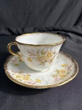 ANTIQUE BALMORAL  R&D ENGLAND Tea Cup &Saucer  Yellow Floral picture