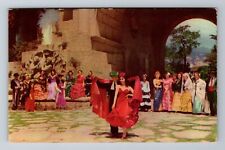 Santa Barbara CA-California, Dance At A Festival, Antique, Vintage Postcard picture