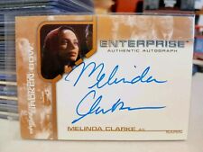 Star Trek Enterprise Season 1 Melinda Clarke BBA7 Autograph Card as Sarin 2002  picture