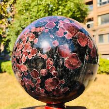 19LB Large Natural Garnet Sphere Crystal Firework Stone Ball Reiki Healing picture