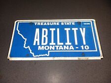 Vintage Personalized Montana license plate 