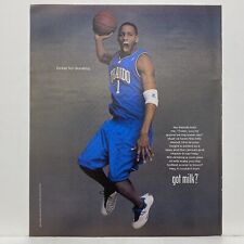 2004 Got Milk? Print Ad Tracy McGrady Promo Poster NBA Basketball Orlando Magic picture