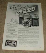 1957 Zeiss Contaflex Camera Ad, NICE picture