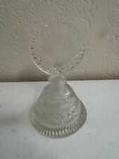 Vintage Czech Glass or Crystal Clear Perfume Bottle Complete Stopper w/ Dauber picture