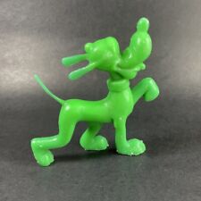 Vintage Louis Marx Walt Disney PLUTO Plastic Figurine Neon Green Approx 5” picture