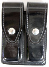 Gould & Goodrich Patent Leather Double Magazine Pistol Pouch NEW LOOK picture