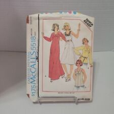 McCalls Pattern 5518 Misses Dress Top Vintage 1977 Size Medium Cut picture