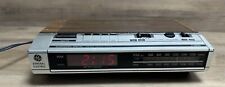 Vintage General Electric AM/FM Alarm Clock/Radio Model 7-4634B Woodgrain Working picture