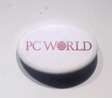 PC WORLD ADVERTISEMENT BUTTON PIN picture