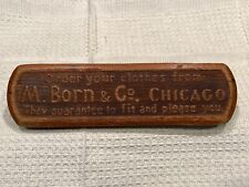 Antique M. Born & Co. Chicago Clothing Advertising Shoe Brush picture