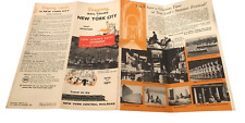 Vintage Railroad Ephemera 1957 EASYWAY RAIL TOURS TO NEW YORK CITY Brochure picture