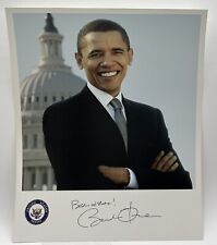 Barack Obama Printed Signature 8x10 Senate Photo Printed Autograph Vintage picture