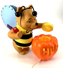 VTG 1999 Paper Magic Disney Halloween Winnie Pooh Hunny Bee Lighted Pumpkin Work picture