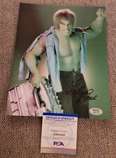 LOU FERRIGNO SIGNED 8X10 PHOTO INCREDIBLE HULK MUSCLES PSA/DNA CERT #AM21433 WOW picture