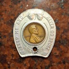 VINTAGE ENCASED GOOD LUCK PENNY - #B3908 picture