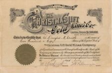 Christmas Gift Gold Mines Co. - Stock Certificate - Mining Stocks picture
