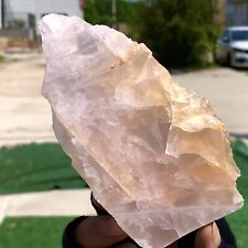 297G Natural Rose Quartz Crystal Pink Crystal Stone slices Healing picture
