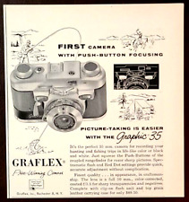 Graflex 35mm Camera Original 1955 Vintage Print Ad picture