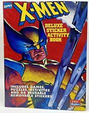 Vintage Xmen Deluxe Sticker Activity Book 1996 Fleer Skybox Wolverine picture