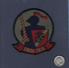 Original HMM-365 BLUE KNIGHT USMC CH-46 Subdued Helicopter Squadron Patch picture
