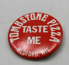 Pizza Vintage Tombstone Taste Me Suggestive Pin 2 3/8