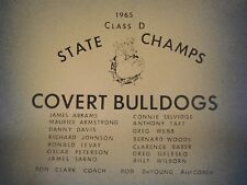 RARE1965 Covert, MI Bulldogs State Champs Class D ~ This is a broiler tray picture