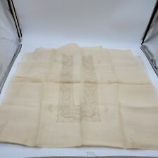 Vintage Tan Floral Lace Fabric Approx 106