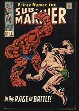 Sub-Mariner #8 FN+ 6.5 Prince Namor Vs Thing Classic Cover  Marvel 1968 picture
