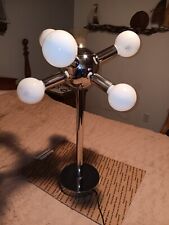 Robert Sonneman Atomic Table Lamp 1960s Mid Century Mod Vintage Chrome Sputnik picture