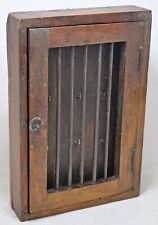 Vintage Wooden Wall Décor Key Hanging Cabinet Box Original Old Hand Crafted picture