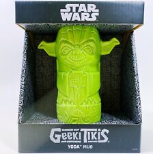 Disney Geeki Tikis Star Wars Mandalorian Yoda Ceramic Tiki Mug Cup Green Gift picture