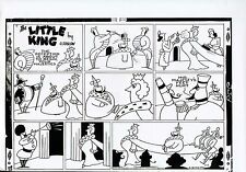 1949 LITTLE KING OTTO SOGLOW ORIGINAL PRODUCTION ART PAGE SUNDAY NEWSPAPER COMIC picture