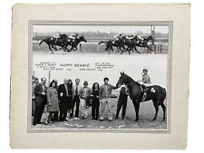 Rare Turfotos Horse Racing Oct 1971 “Happy Behave” 11”x14” Mounted Photograph picture
