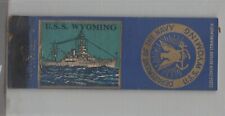 Matchbook Cover - Navy Ship USS Wyoming BB-32 picture