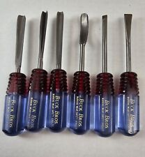 Set of 6 Buck Brothers 306 wood carving tool set picture