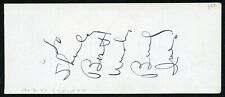 Burl Ives d1995 signed 2x5 cut autograph on 10-3-47 at Coronet Theater LA picture