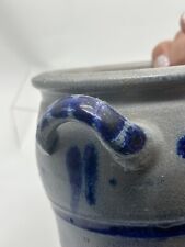 Salt Glazed Art Pottery WESTERWALD Pot Blue VINTAGE Germany picture