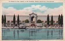 Postcard Lagoon Gladway Sesqui Centennial Expo Philadelphia PA picture
