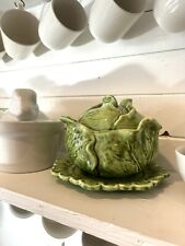 Vintage Cabbage Soup Tureen With Lid And Plate picture